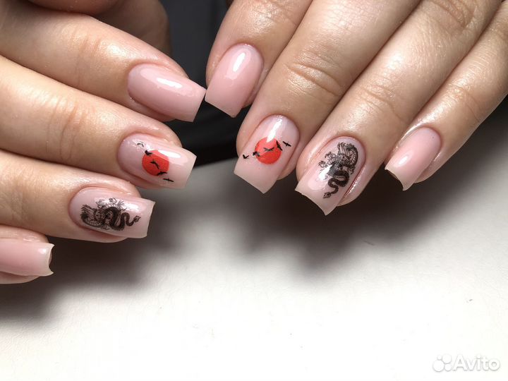 Наращивание ногтей гель лак