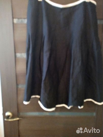 Юбка льняная на подкладе