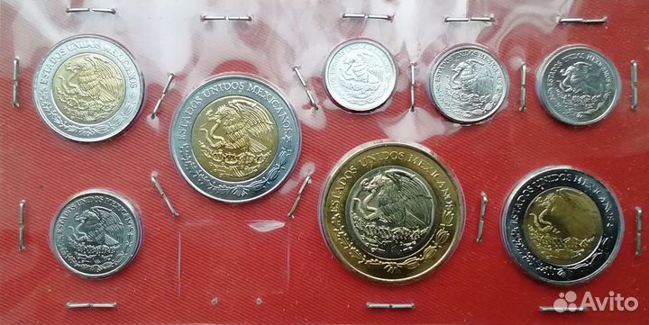 Набор монет 2012-2013 Мексика. Америка
