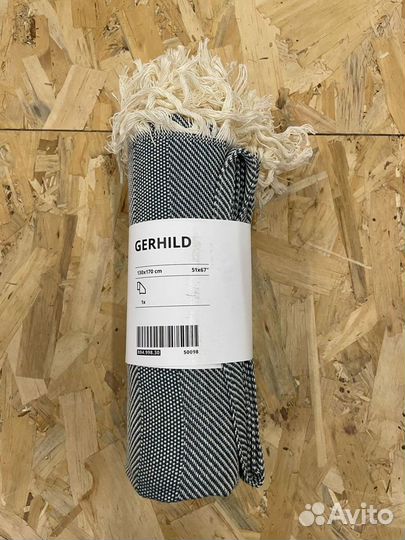 Плед IKEA gerhild (икеа Герхильд), синий