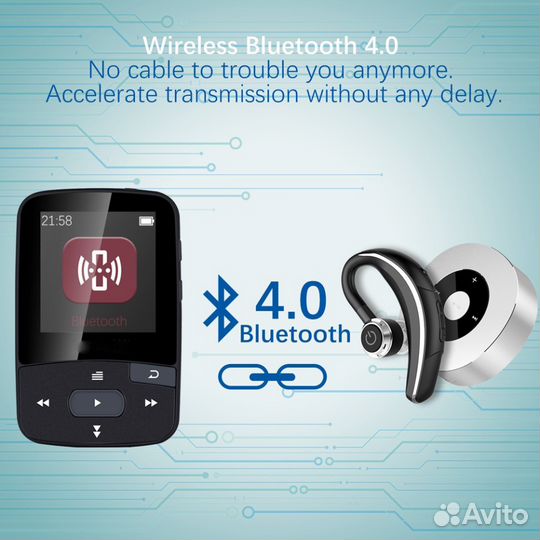 Hi-Fi Плееры Ruizu X50 (8Gb,Bluetooth 4.0). Новые