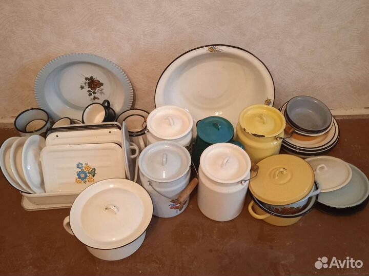 Эмалированная посуда СССР