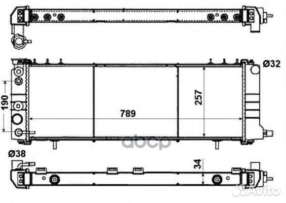 Радиатор системы охлаждения 50321 NRF