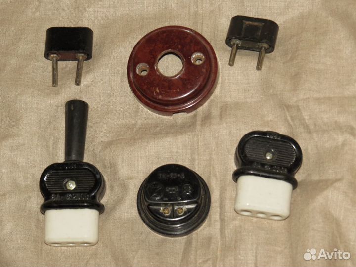 Советские электровилки и насадки на электрошнур