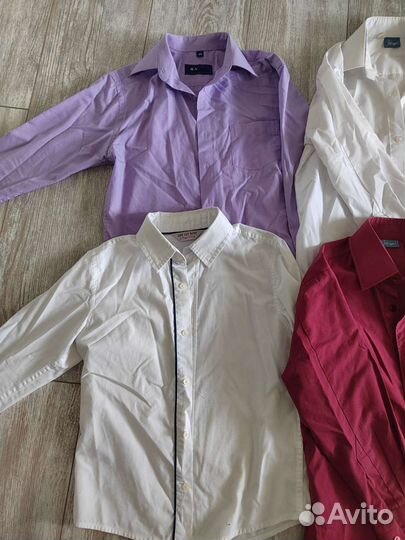 Рубашки школьные на 6-8лет