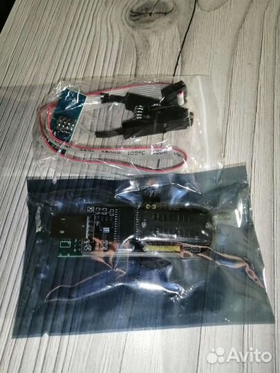 Программатор новый CH341A + прищепка