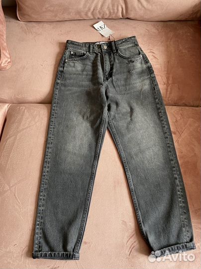 Джинсы zara mom fit 36