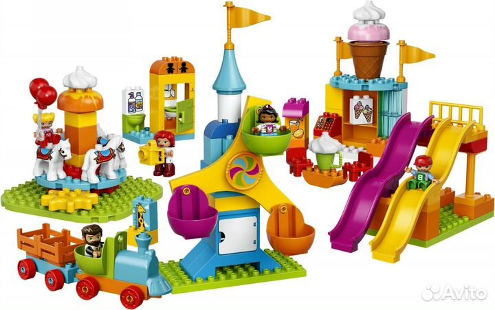 Lego duplo 2 набора парк развлечений и минни