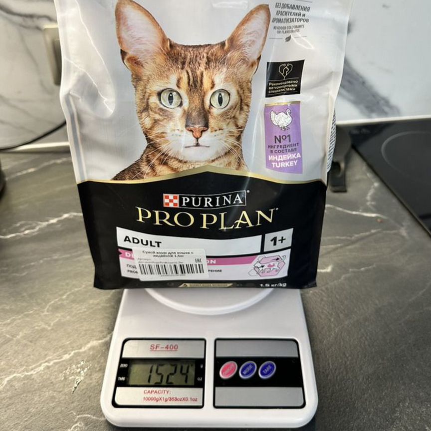 Сухой корм для кошек Purina pro plan 1,5кг