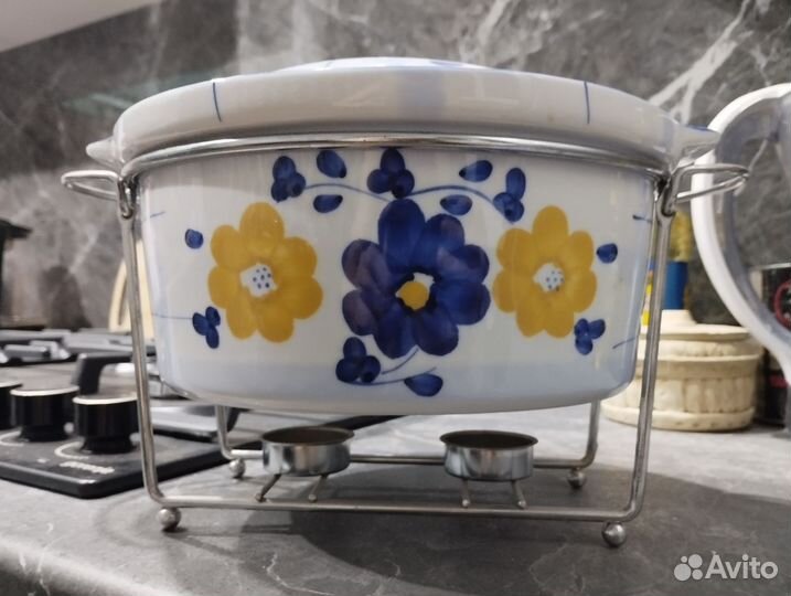 Фондюшница керамическая