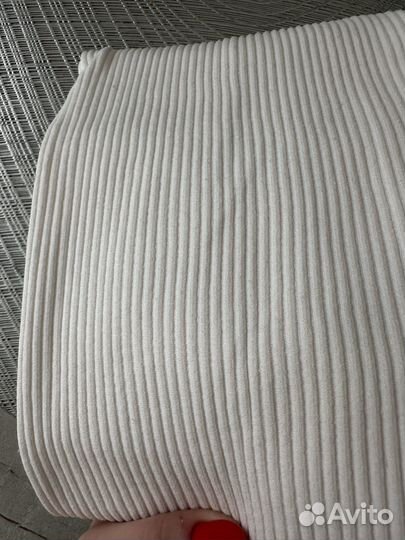 Лосины в рубчик белые 42-44