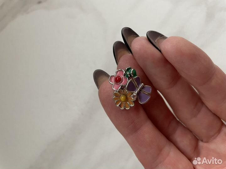 Серьги Чехия серебро