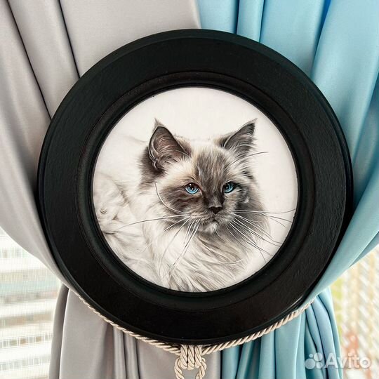 Кошка картина постер