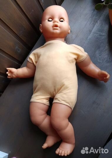 Пупс гдр мягконабивной в одежде 57-60 см