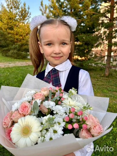 Цветы, розы, Букеты на 1 Сентября