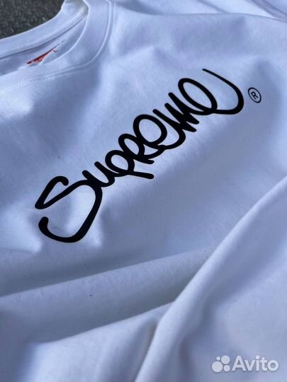 Футболка Supreme белая арт:521
