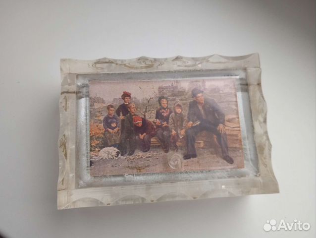 Шкатулка оргстекло старинная