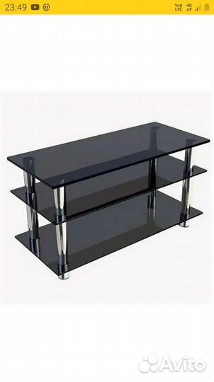 Стеклянная тумба под тв