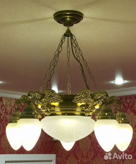 Люстра с орлами Kemar OW50/P