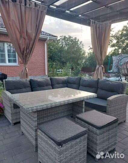 Садовая мебель из натурального ротанга