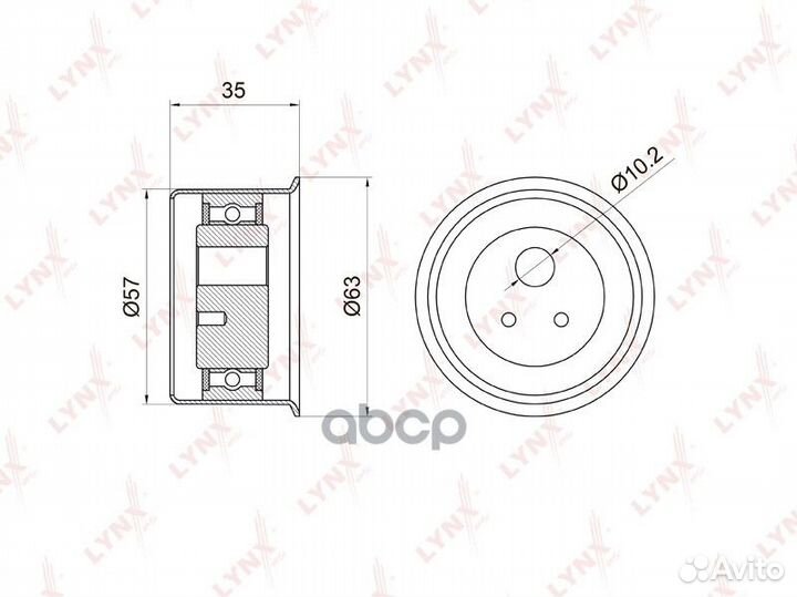 Ролик натяжной / грм подходит для mitsubishi Ca