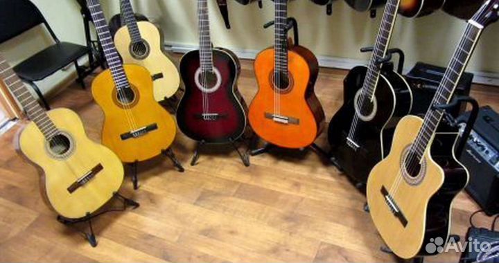 Новые гитары Fabio, Belucci, чехол, тюнер