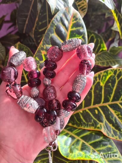 Бусы стекло