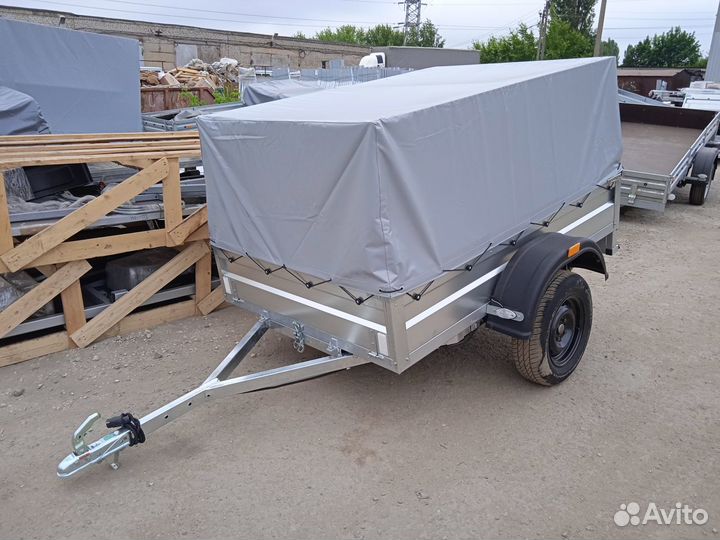 Прицеп легковой с высоким тентом 2013-03 цинк