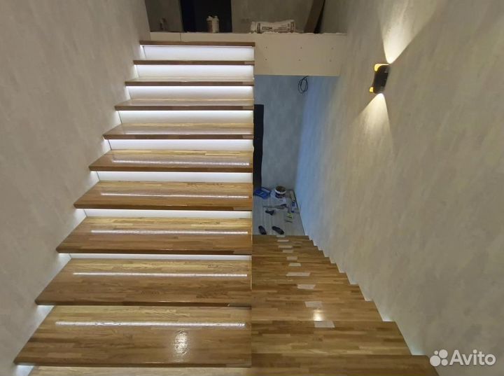 Лестница на металлокаркасе