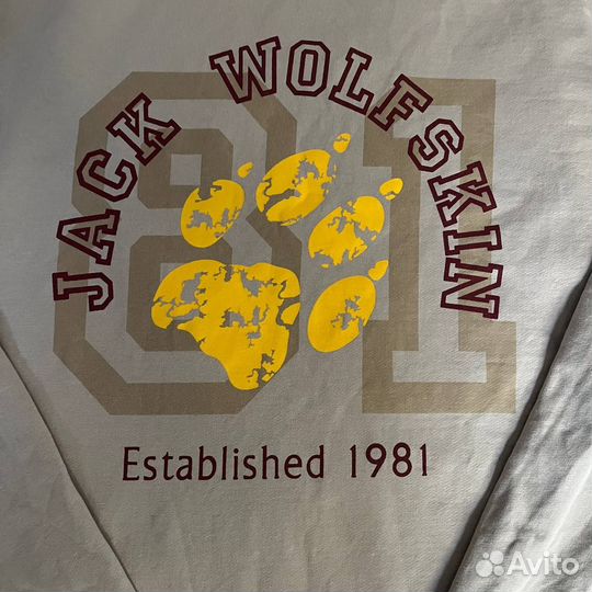 Большое лого Jack Wolfskin худи оригинал