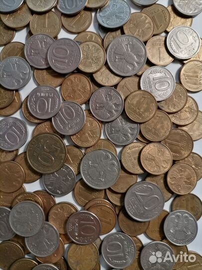 Монеты РФ 92-93, 110 штук