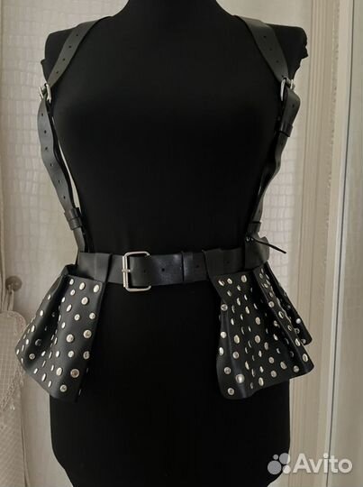 Портупея с Баской из натуральной кожи