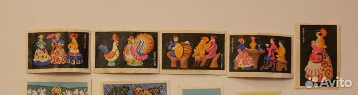 Спичечные этикетки Дымковская народная игрушкаСССР