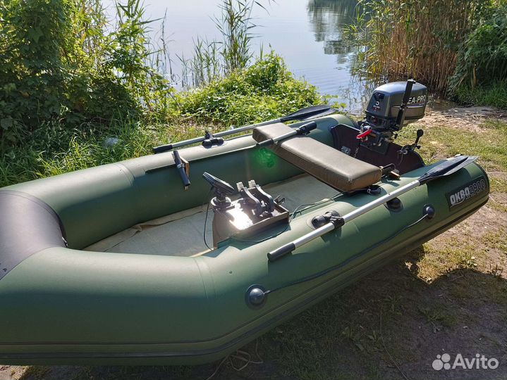 Надувная лодка пвх бу с мотором