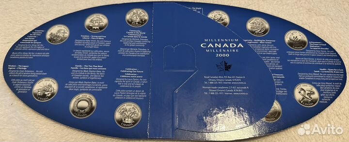 Канада 2000 тысячелетия 13 монет, памятный набор