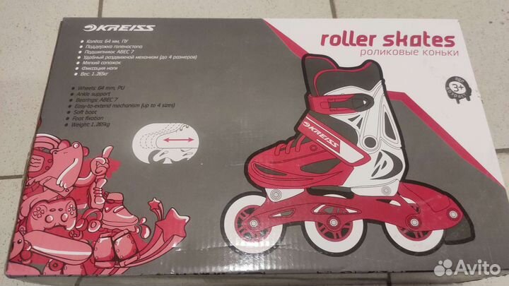 Роликовые коньки детские, р 27-30