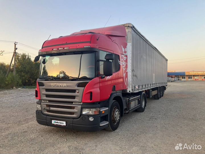 Scania P340 с полуприцепом, 2011