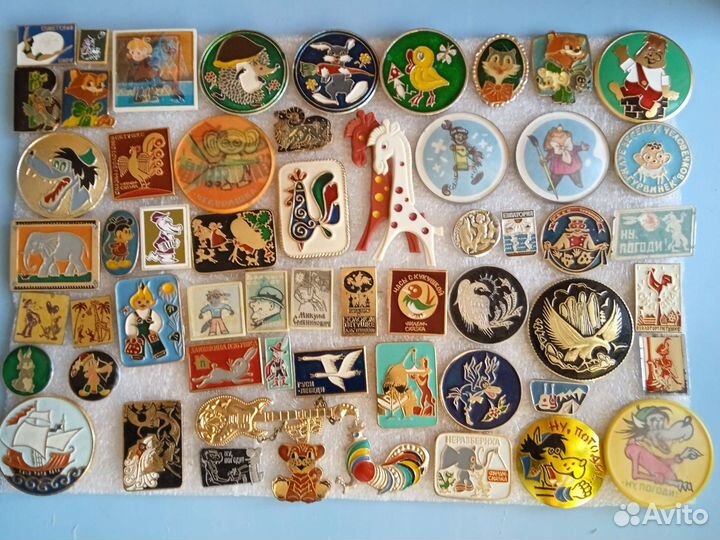 Значки детские, мультфильмы