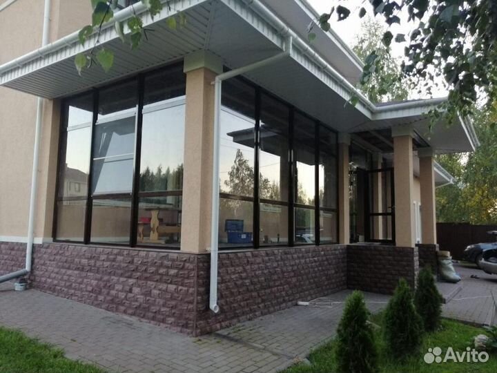 Остекление веранды крыльца беседки тамбура бани