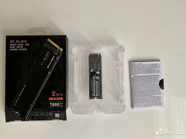 SSD WD Black SN850 NVMe 2TB купить в Санкт-Петербурге | Электроника | Авито