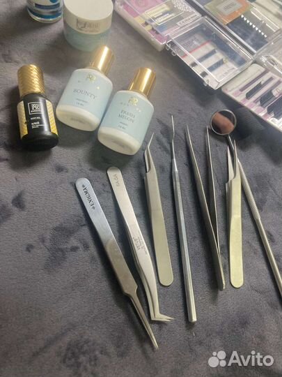 Набор для наращивания ресниц бронь