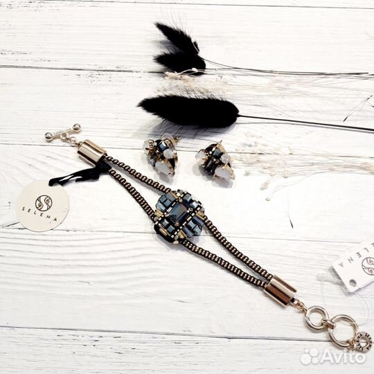 Браслет и серьги Италия