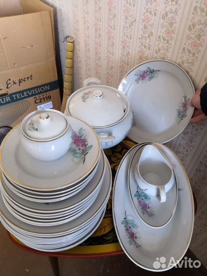Набор столовой посуды фарфор СССР