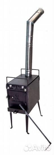 Печь для палатки на дровах Следопыт PF-SW-03 средн