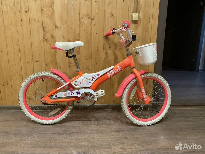 Детский велосипед для девочки 4-8 лет