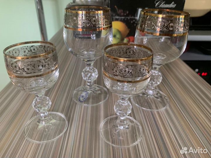 Бокалы из богемского стекла