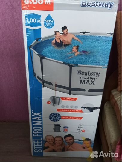 Каркасный бассейн bestway 366х100 новый