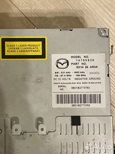 Штатная автомагнитола на Mazda CX-7 2008 г.в