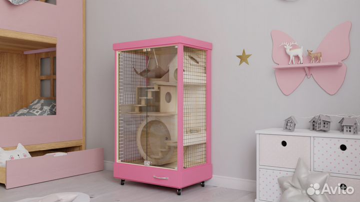 Клетка Витрина для грызунов шиншилл дегу хорька 3