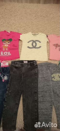 Вещи пакетом на девочку 98-104размер